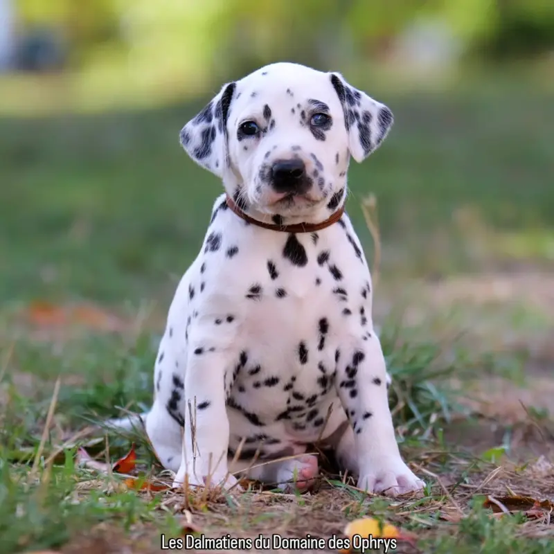 Portée de Dalmatien, élevage Du Domaine des Ophrys