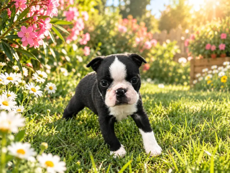 Chiot, Boston terrier, élevage Chan Chue